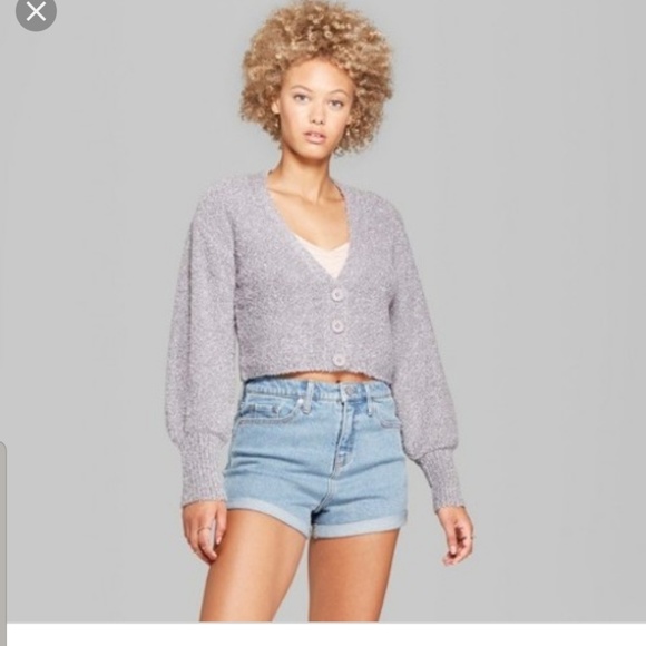 wild fable cropped cardigan
